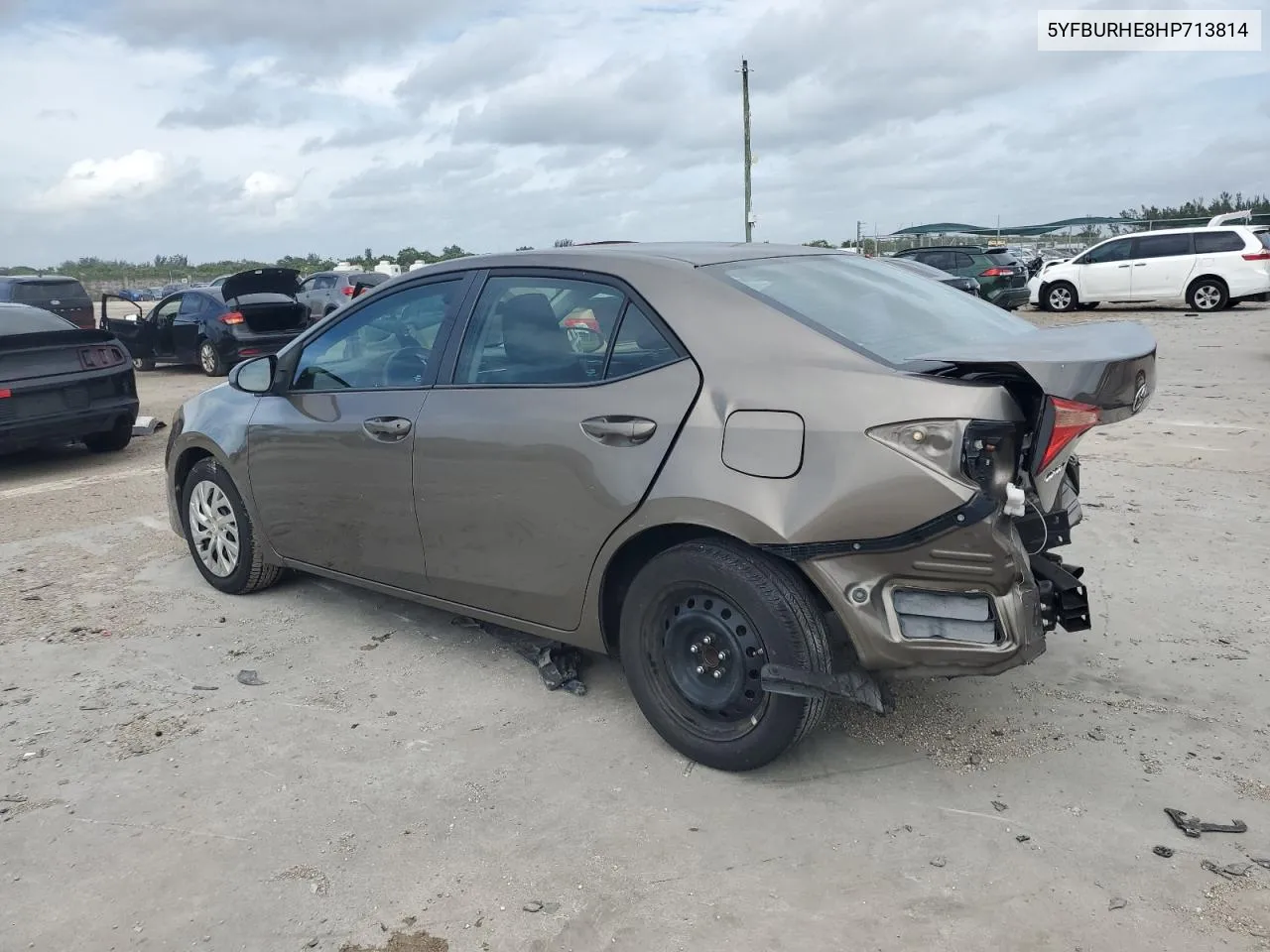 2017 Toyota Corolla L VIN: 5YFBURHE8HP713814 Lot: 72909214