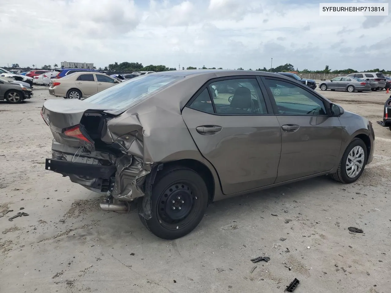 2017 Toyota Corolla L VIN: 5YFBURHE8HP713814 Lot: 72909214