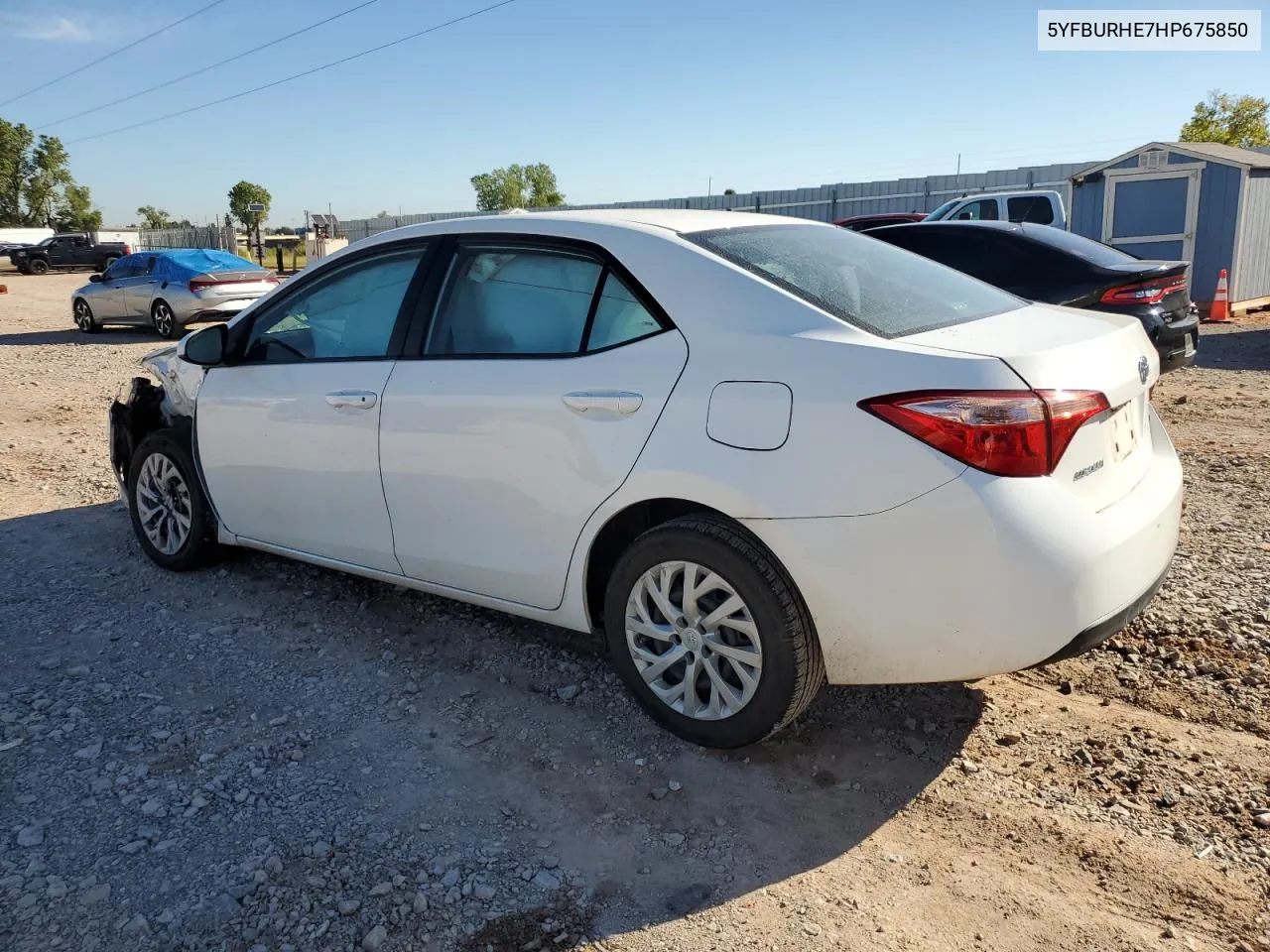 2017 Toyota Corolla L VIN: 5YFBURHE7HP675850 Lot: 72971104