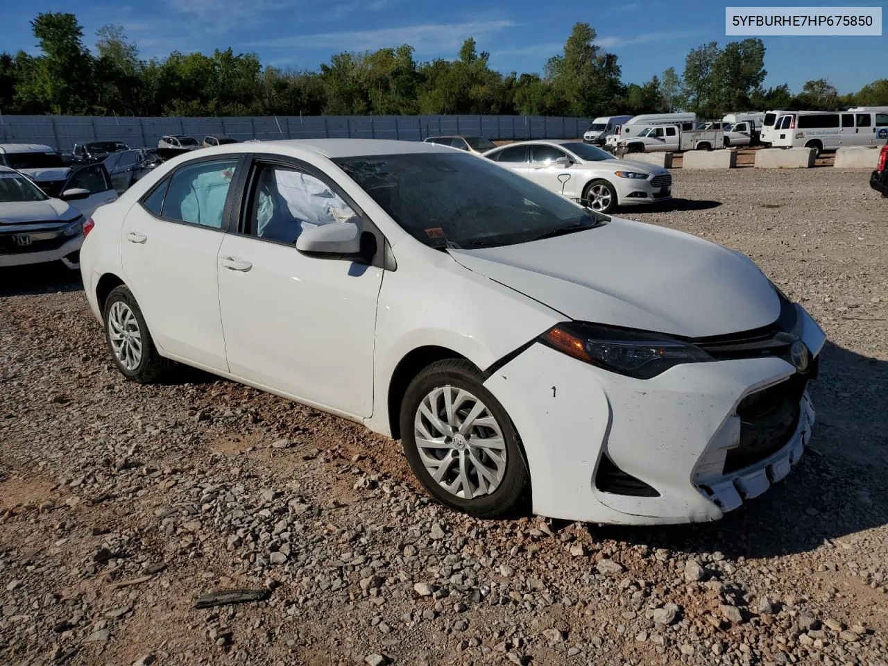 5YFBURHE7HP675850 2017 Toyota Corolla L