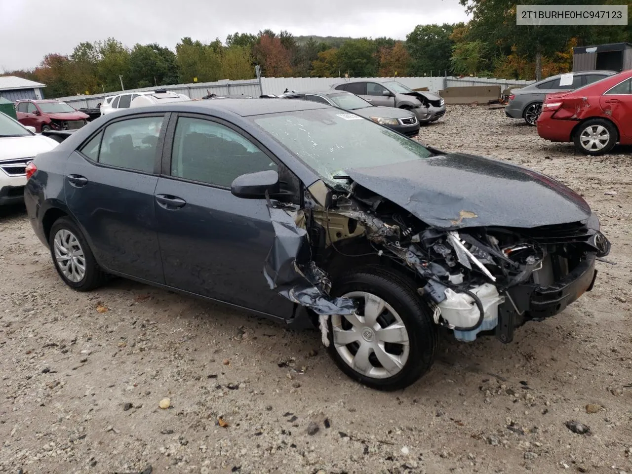 2017 Toyota Corolla L VIN: 2T1BURHE0HC947123 Lot: 73009754