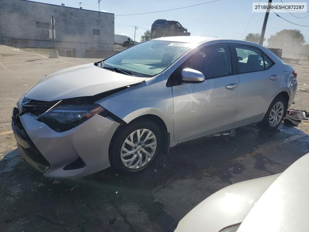 2017 Toyota Corolla L VIN: 2T1BURHE5HC872287 Lot: 73052494