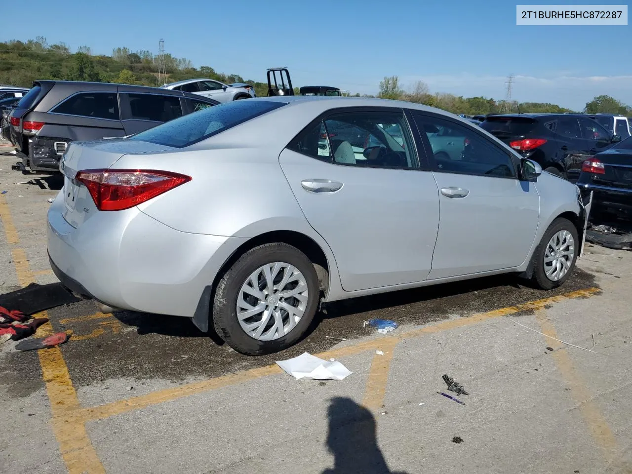 2017 Toyota Corolla L VIN: 2T1BURHE5HC872287 Lot: 73052494