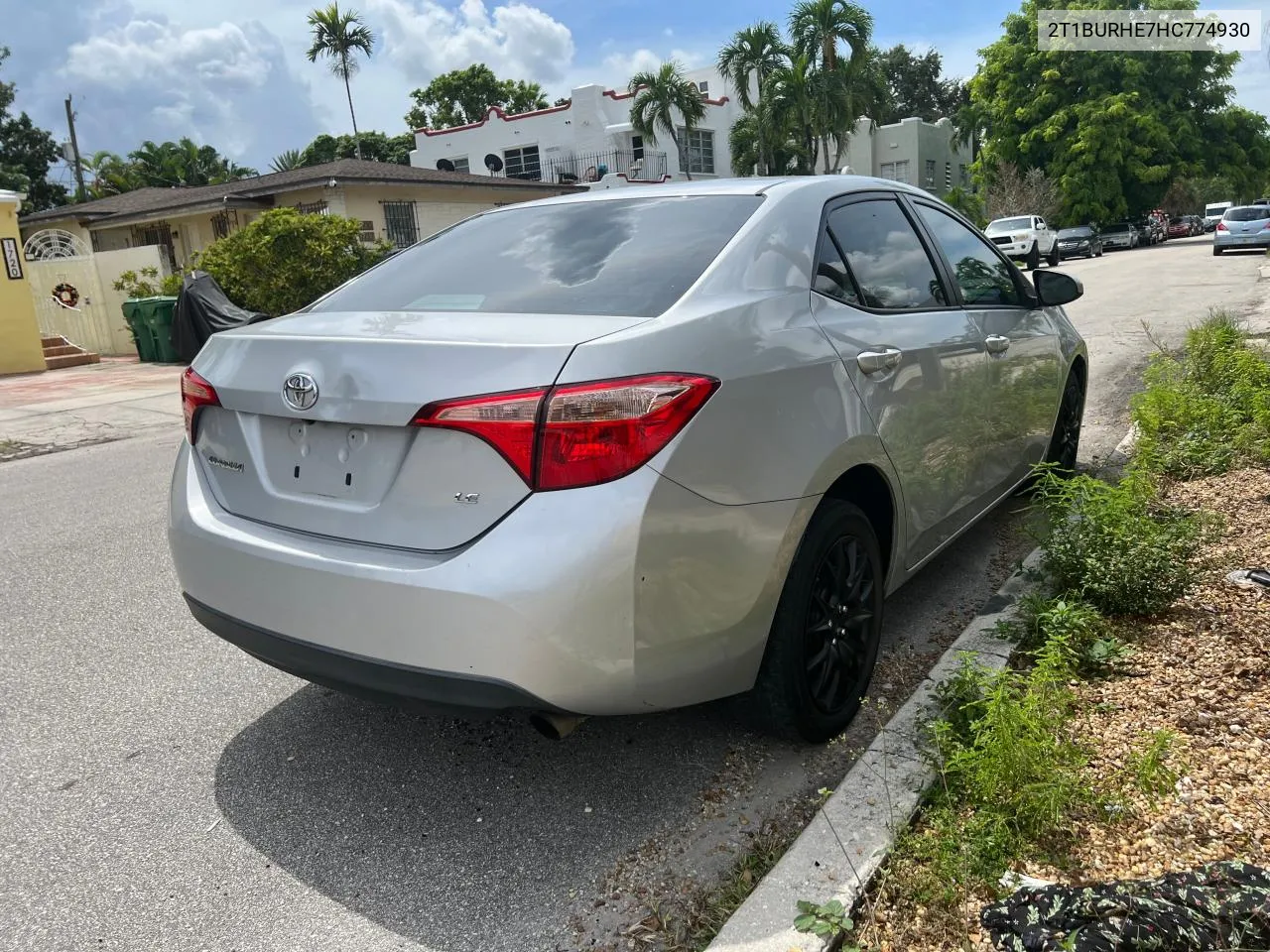 2017 Toyota Corolla L VIN: 2T1BURHE7HC774930 Lot: 73277244