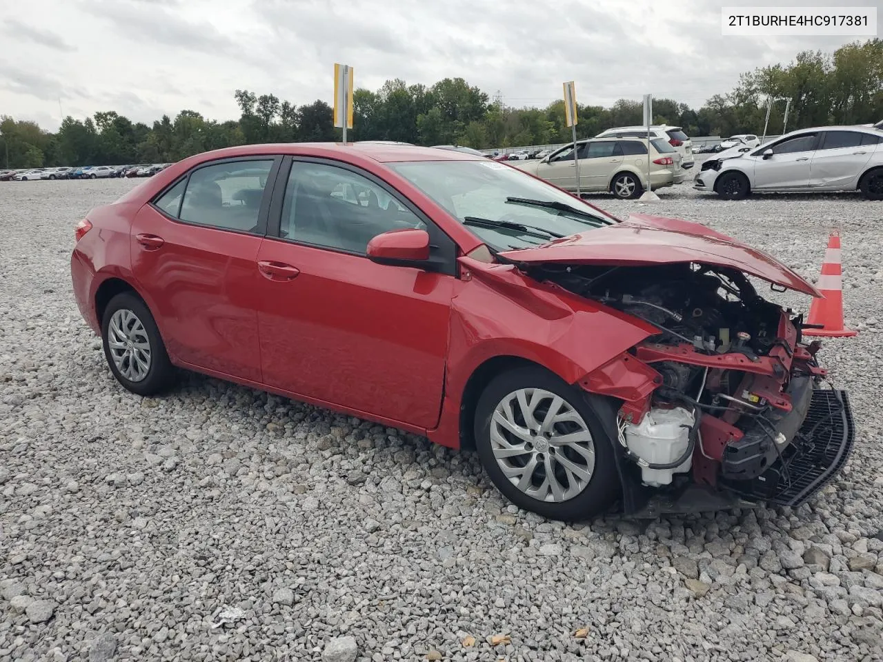 2017 Toyota Corolla L VIN: 2T1BURHE4HC917381 Lot: 73284194