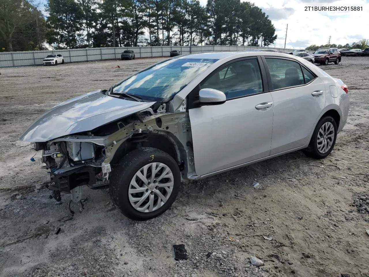 2017 Toyota Corolla L VIN: 2T1BURHE3HC915881 Lot: 73436724