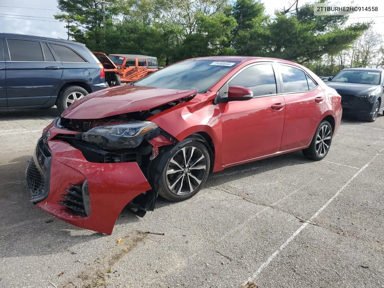 2017 Toyota Corolla L VIN: 2T1BURHE2HC914558 Lot: 73490694