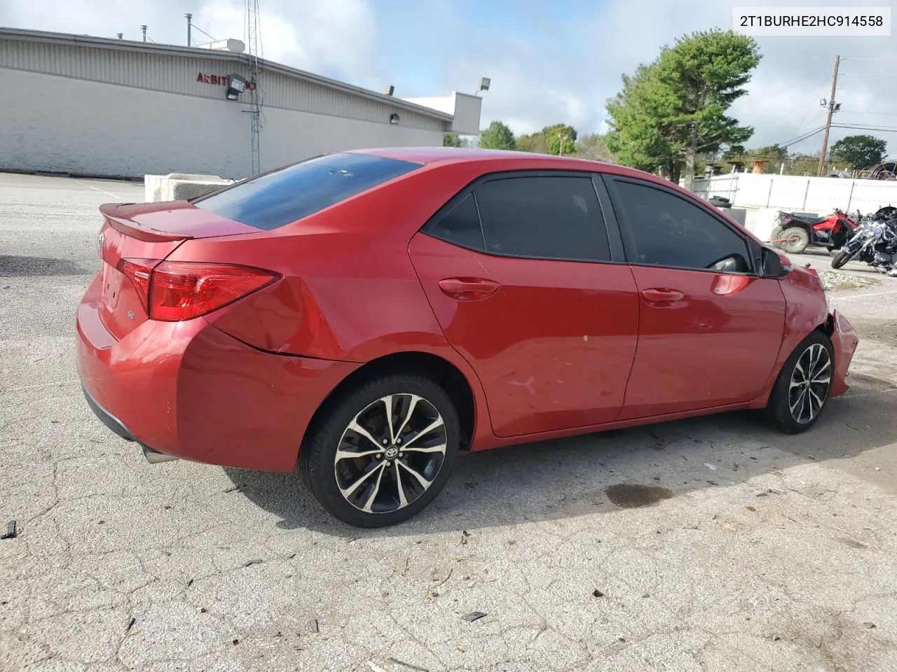 2017 Toyota Corolla L VIN: 2T1BURHE2HC914558 Lot: 73490694