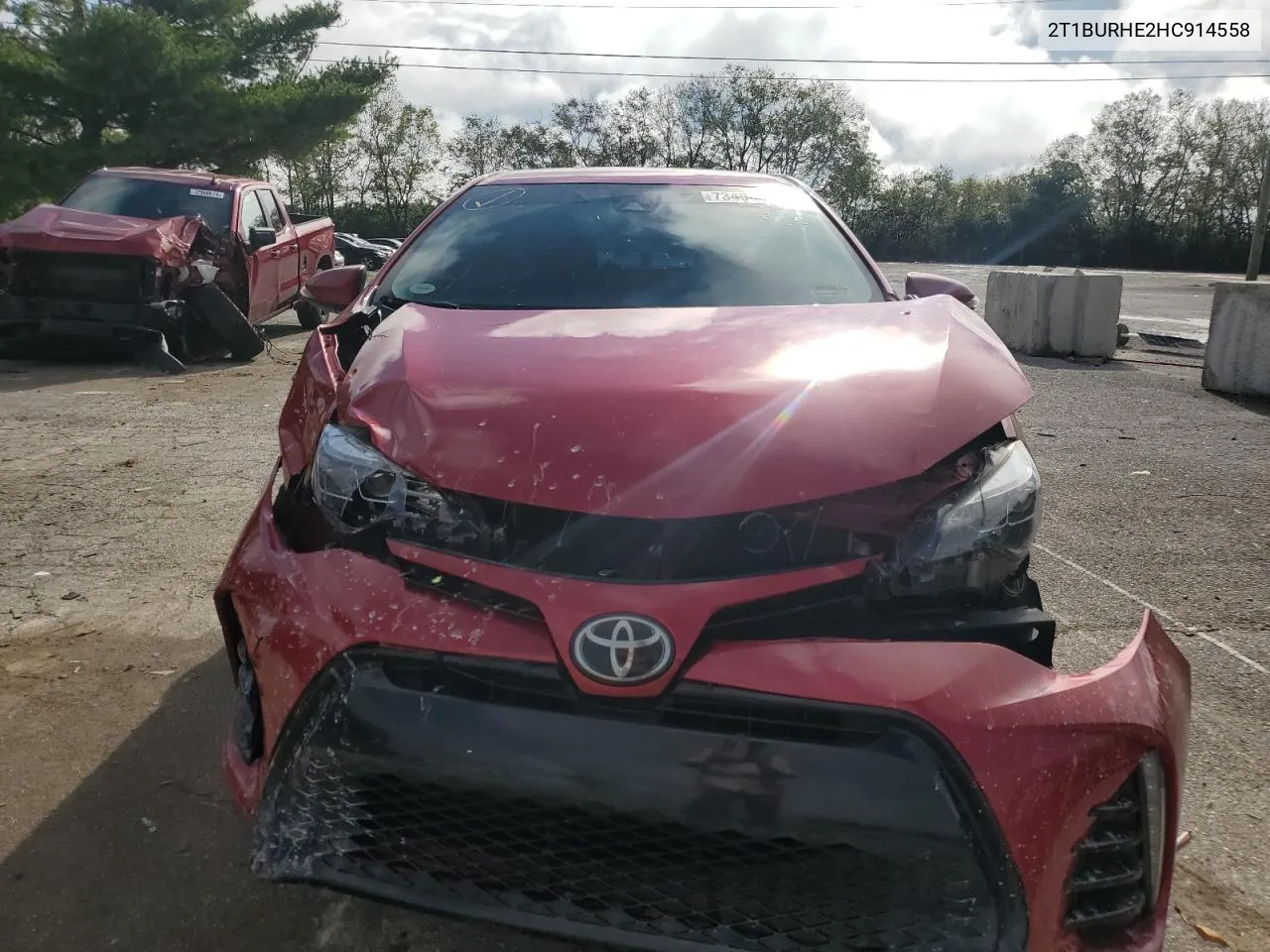 2017 Toyota Corolla L VIN: 2T1BURHE2HC914558 Lot: 73490694