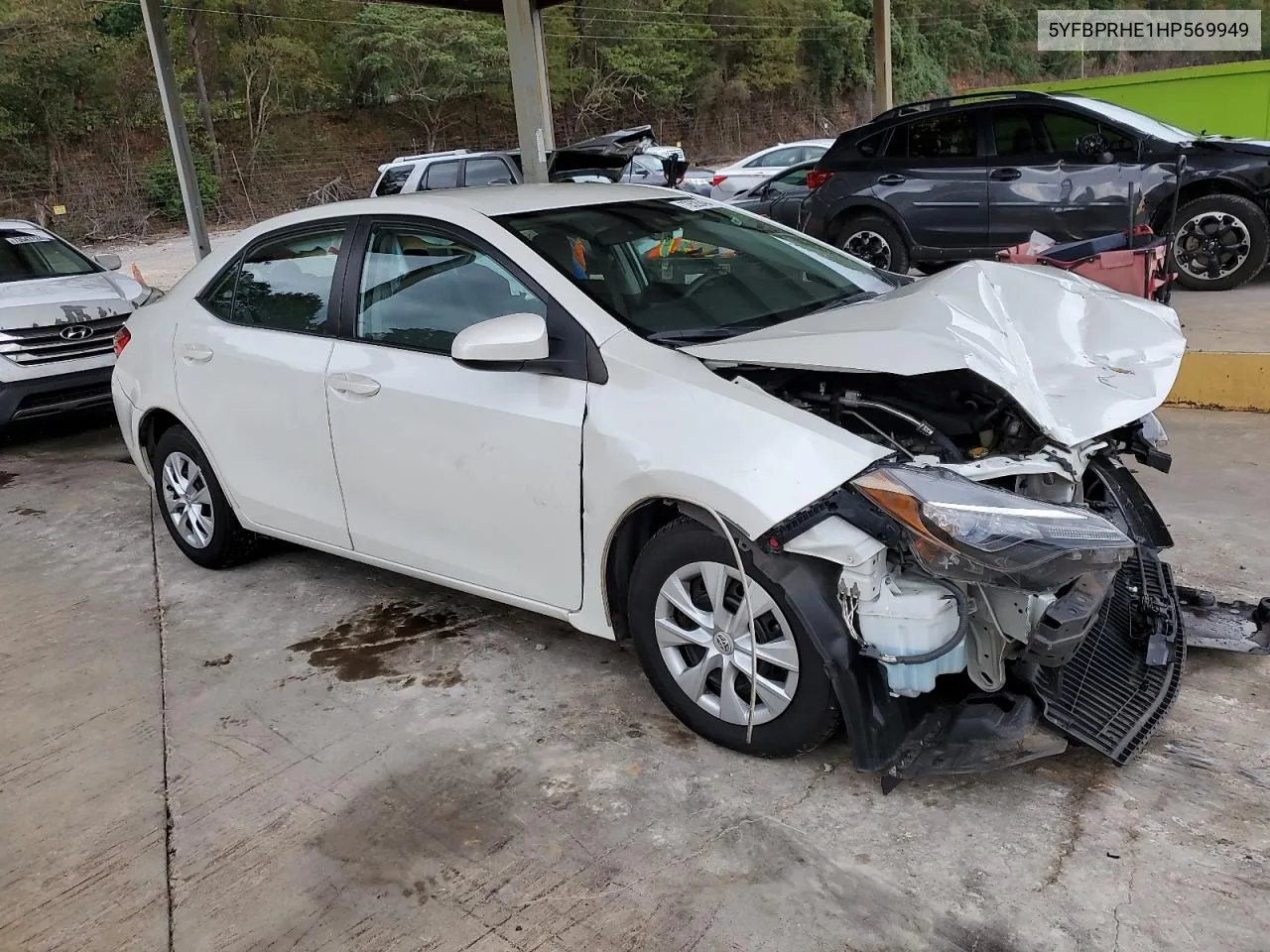 2017 Toyota Corolla Le Eco VIN: 5YFBPRHE1HP569949 Lot: 73520494