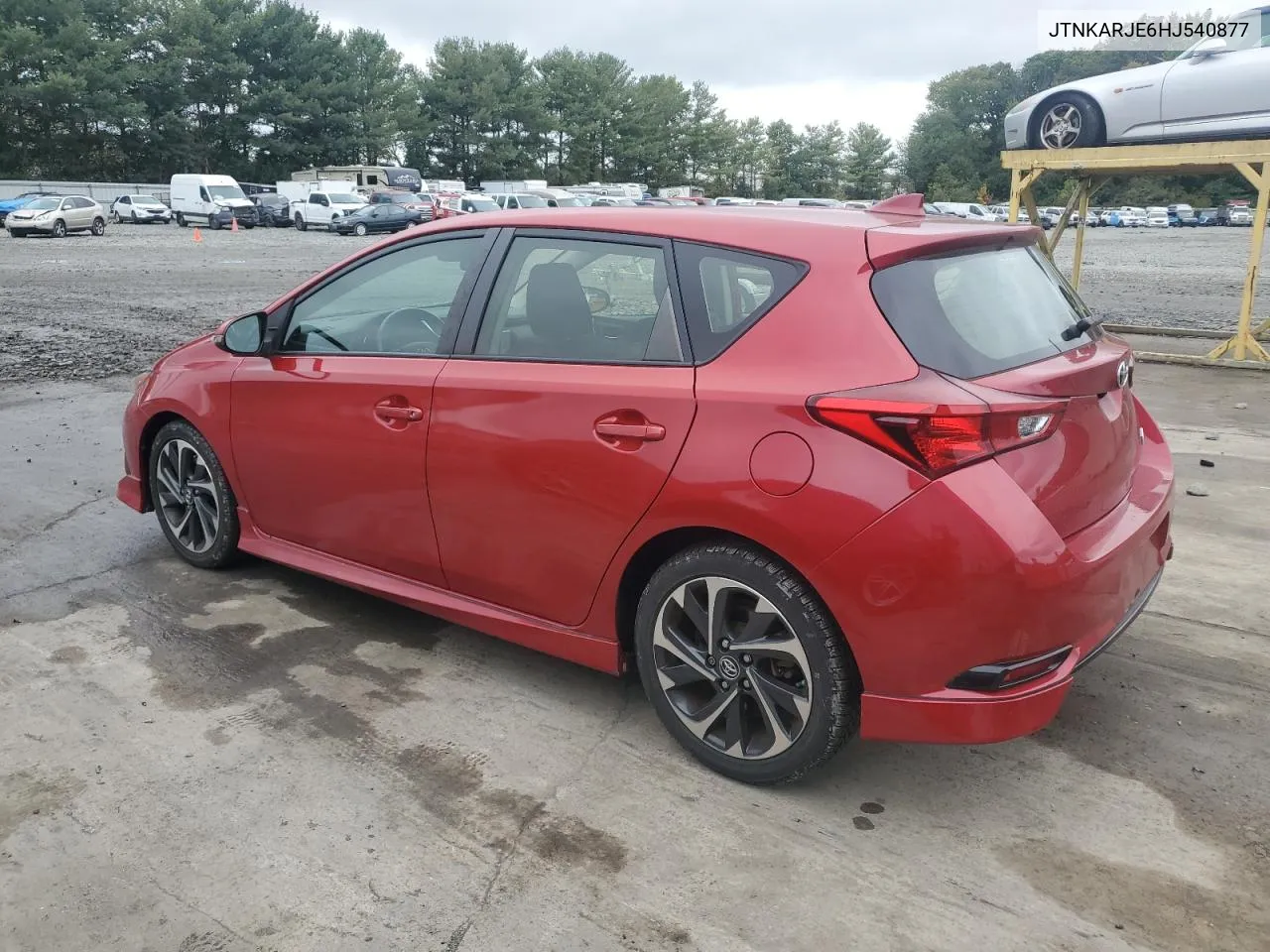 2017 Toyota Corolla Im VIN: JTNKARJE6HJ540877 Lot: 73573084