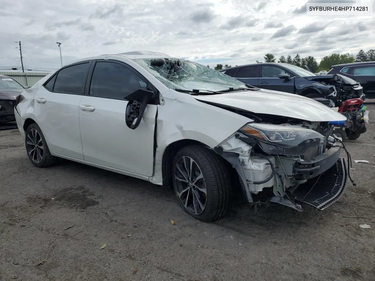 2017 Toyota Corolla L VIN: 5YFBURHE4HP714281 Lot: 73630604