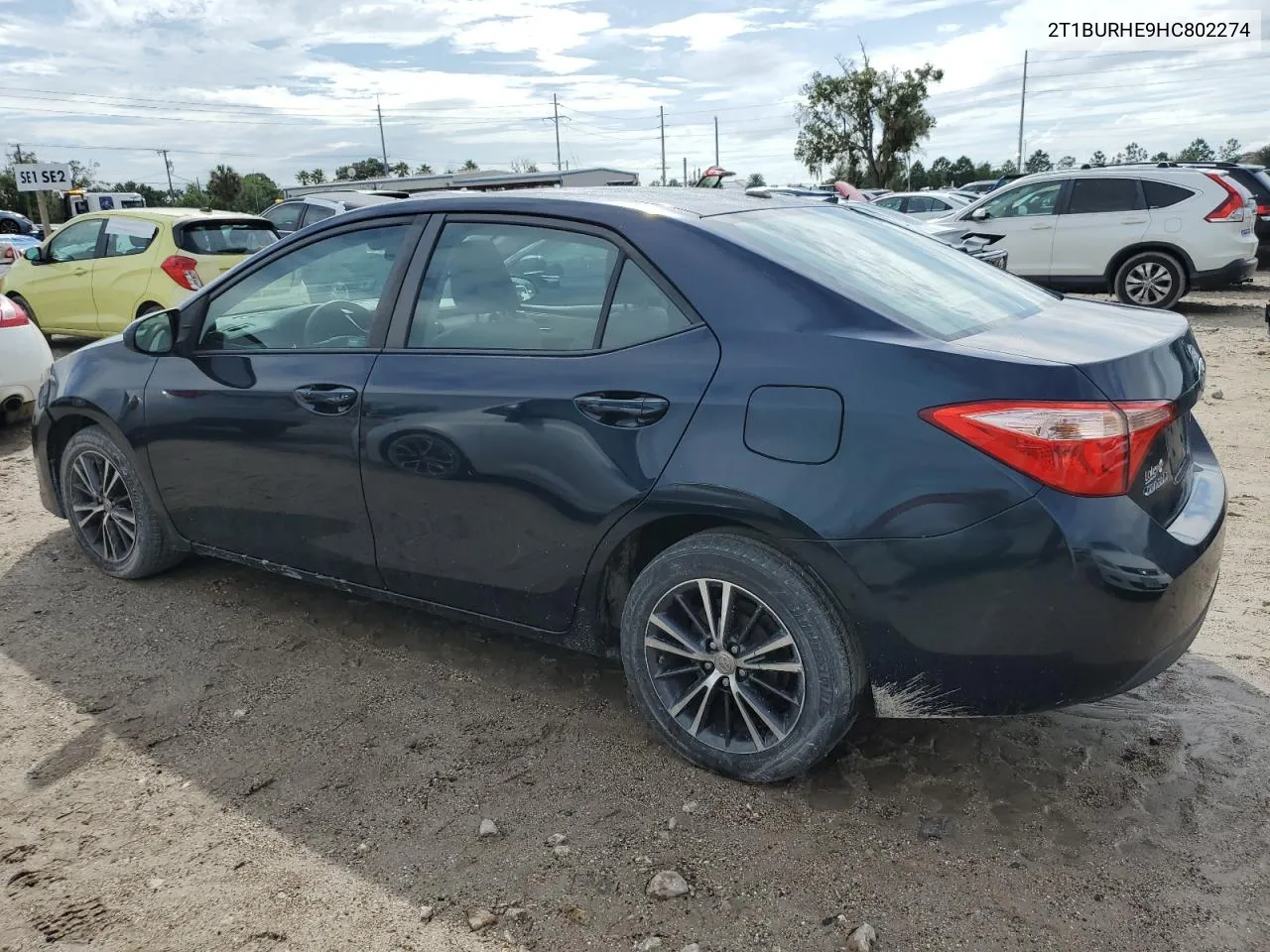 2017 Toyota Corolla L VIN: 2T1BURHE9HC802274 Lot: 73669724