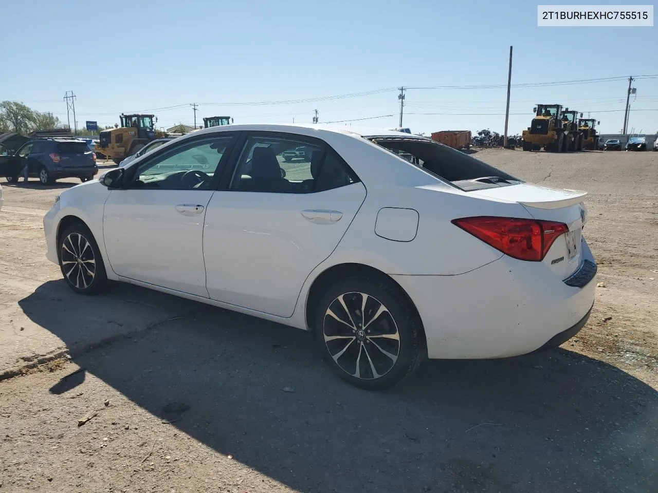 2T1BURHEXHC755515 2017 Toyota Corolla L