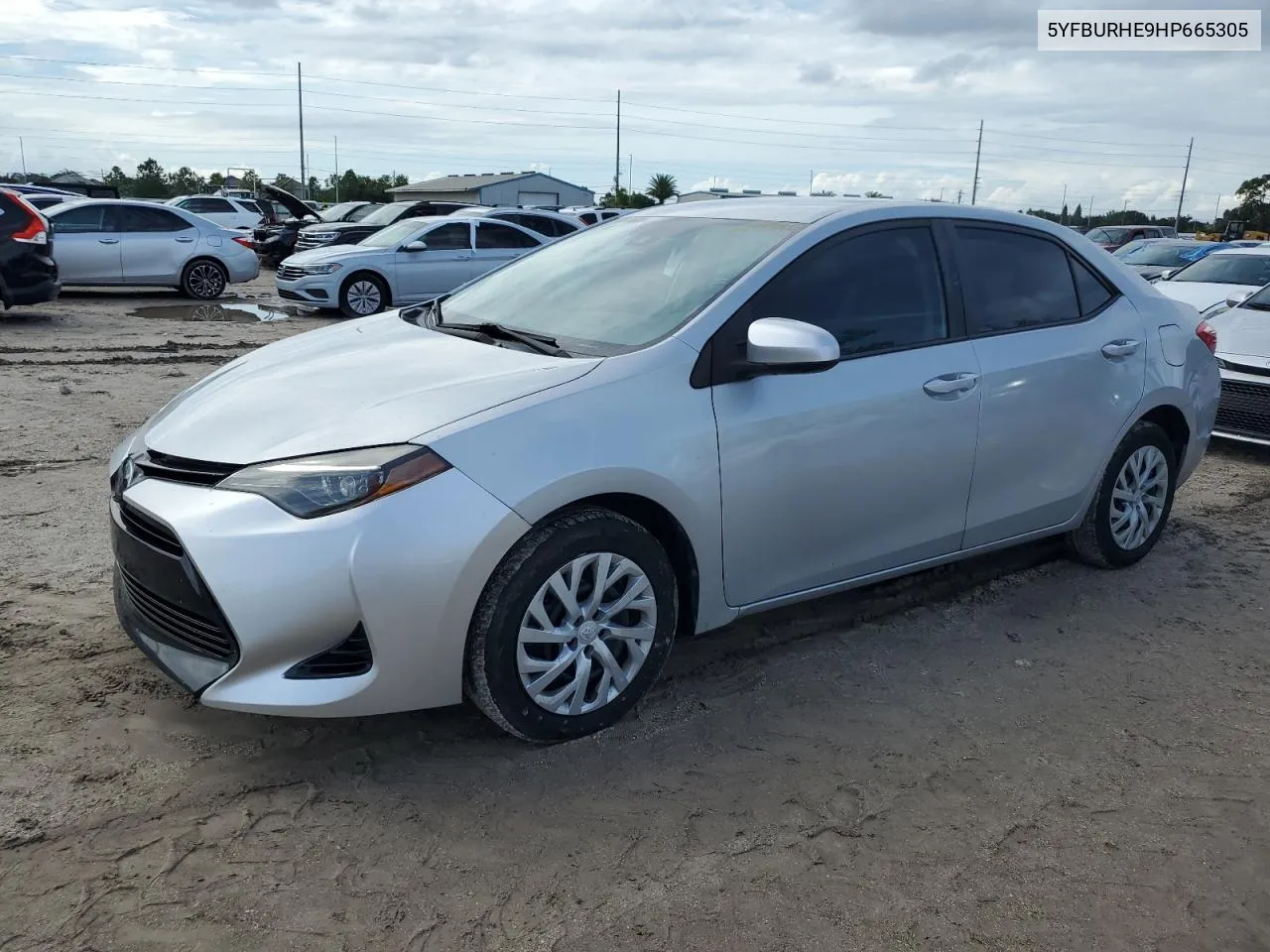 2017 Toyota Corolla L VIN: 5YFBURHE9HP665305 Lot: 73762554