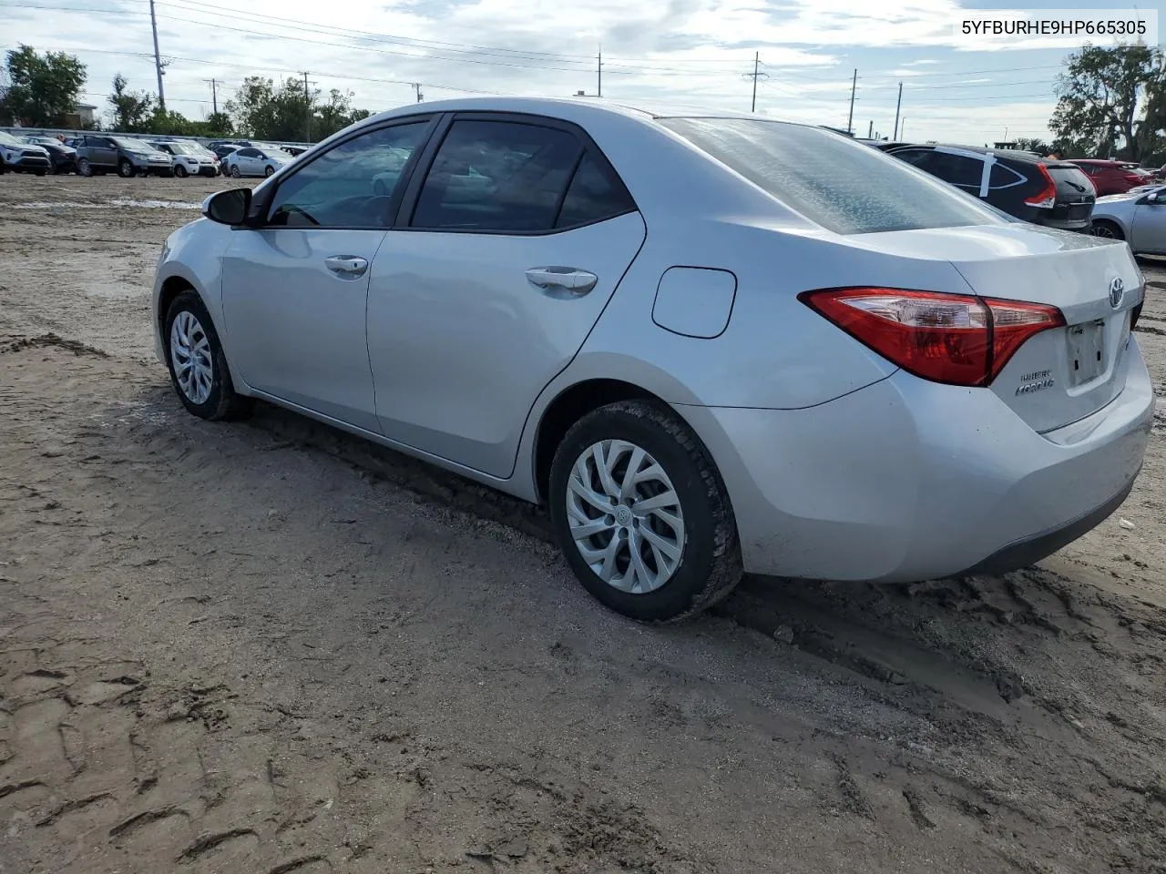 2017 Toyota Corolla L VIN: 5YFBURHE9HP665305 Lot: 73762554