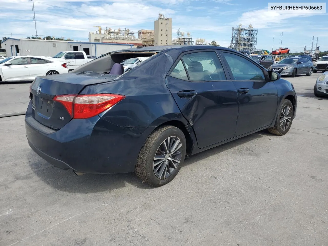 2017 Toyota Corolla L VIN: 5YFBURHE5HP606669 Lot: 73763094