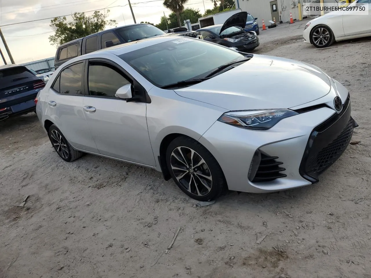 2017 Toyota Corolla L VIN: 2T1BURHE6HC897750 Lot: 73812334