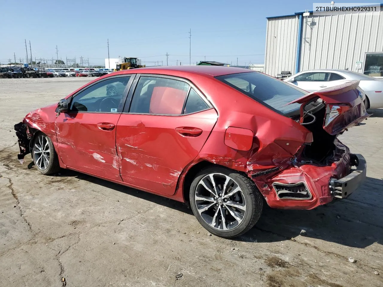 2017 Toyota Corolla L VIN: 2T1BURHEXHC929311 Lot: 73858404