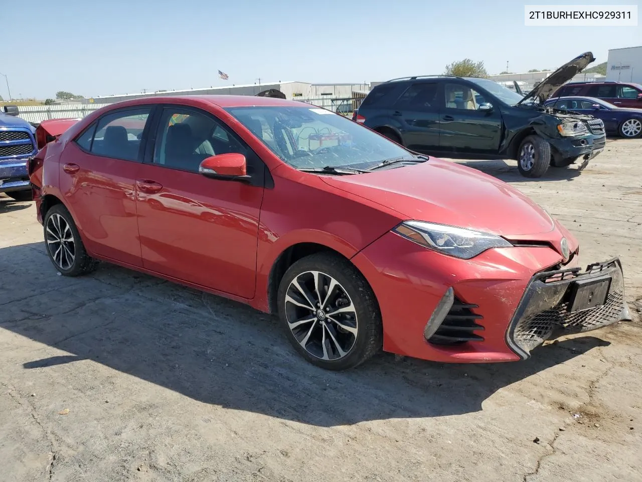 2017 Toyota Corolla L VIN: 2T1BURHEXHC929311 Lot: 73858404