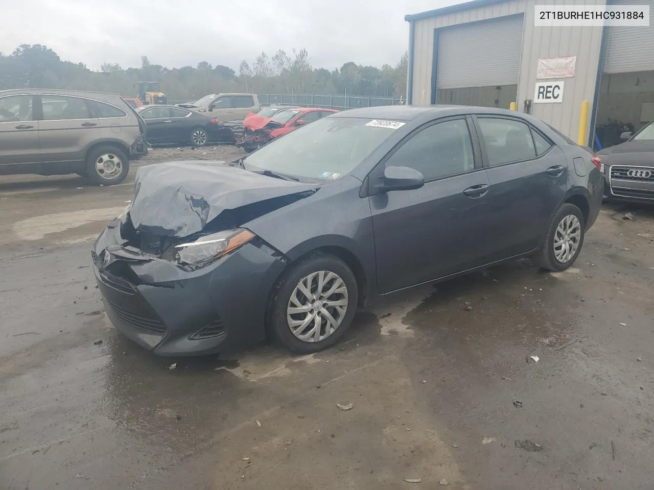 2017 Toyota Corolla L VIN: 2T1BURHE1HC931884 Lot: 73920674