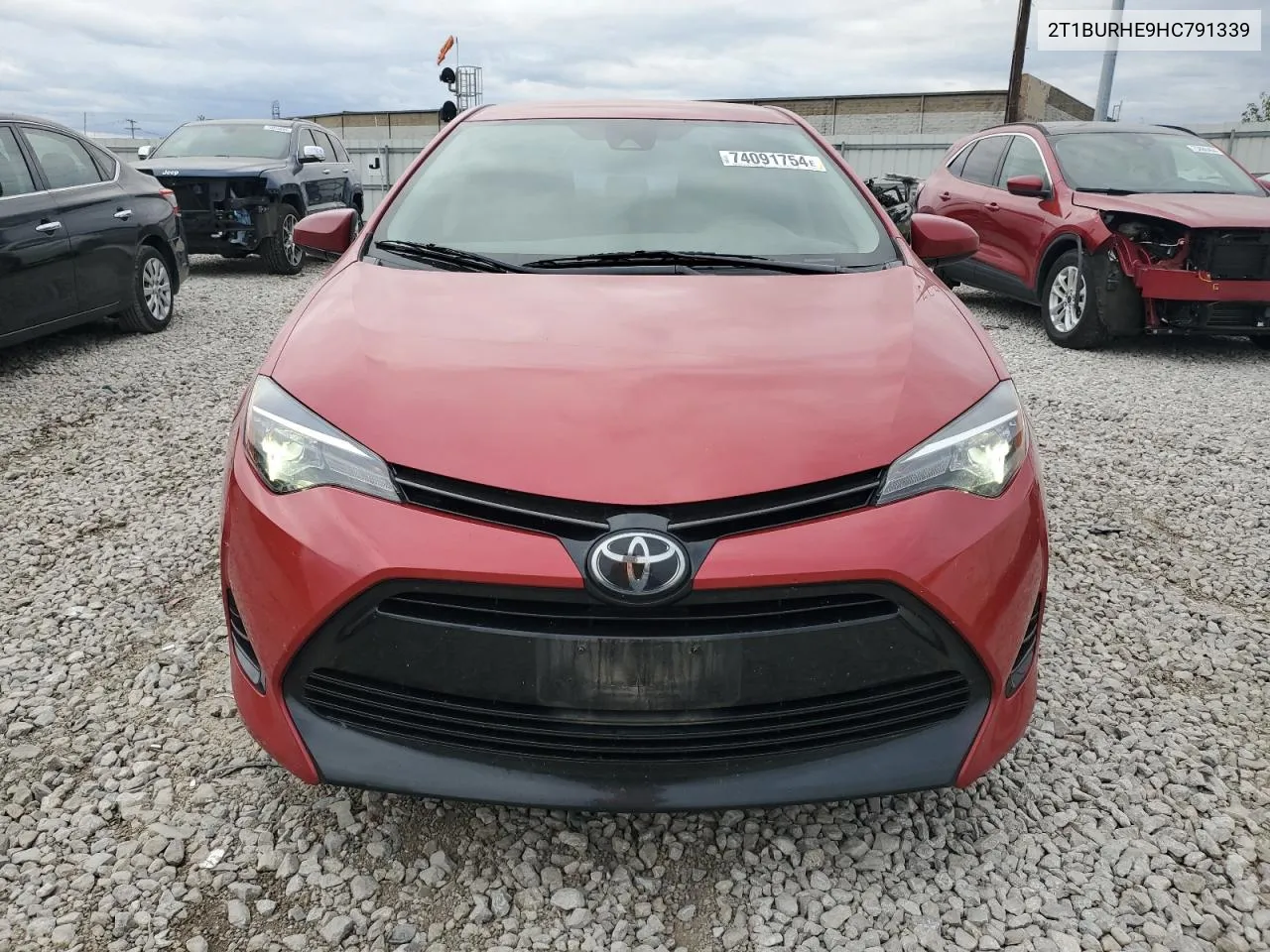 2017 Toyota Corolla L VIN: 2T1BURHE9HC791339 Lot: 74091754