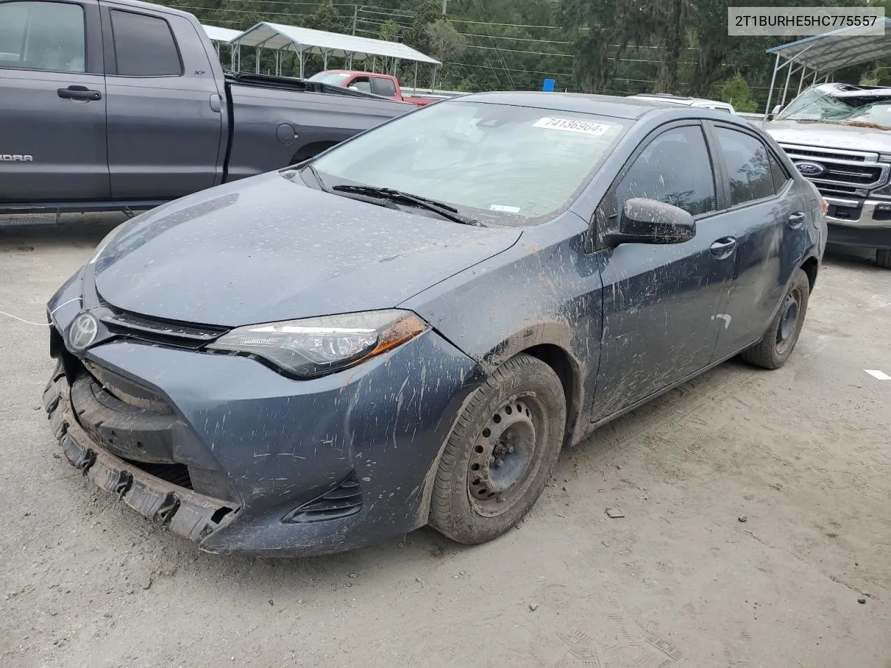 2017 Toyota Corolla L VIN: 2T1BURHE5HC775557 Lot: 74136964