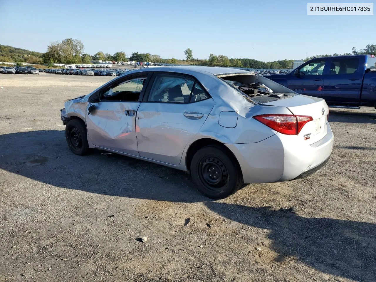 2017 Toyota Corolla L VIN: 2T1BURHE6HC917835 Lot: 74246594