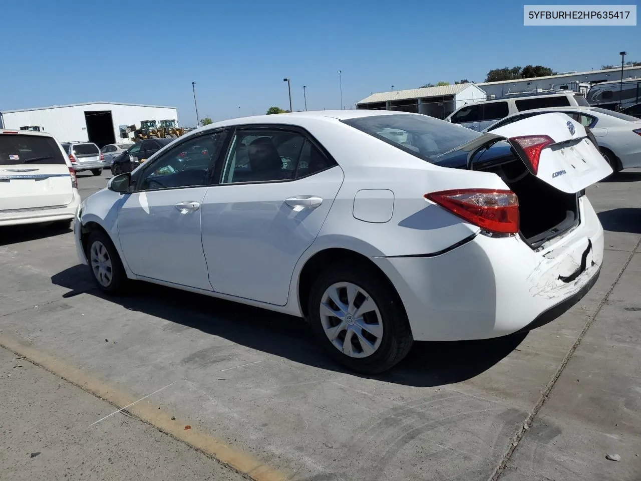 2017 Toyota Corolla L VIN: 5YFBURHE2HP635417 Lot: 74296734