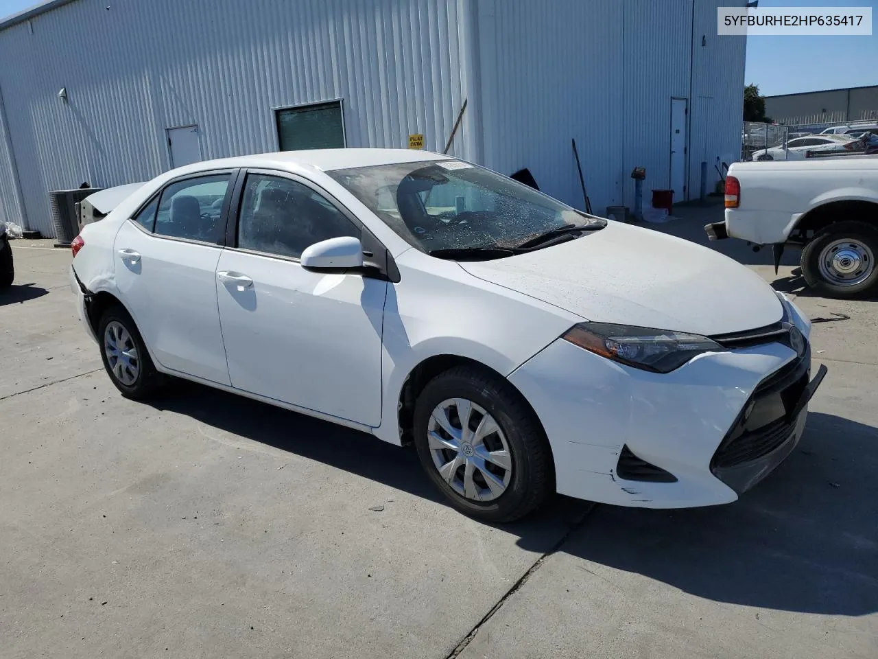 2017 Toyota Corolla L VIN: 5YFBURHE2HP635417 Lot: 74296734