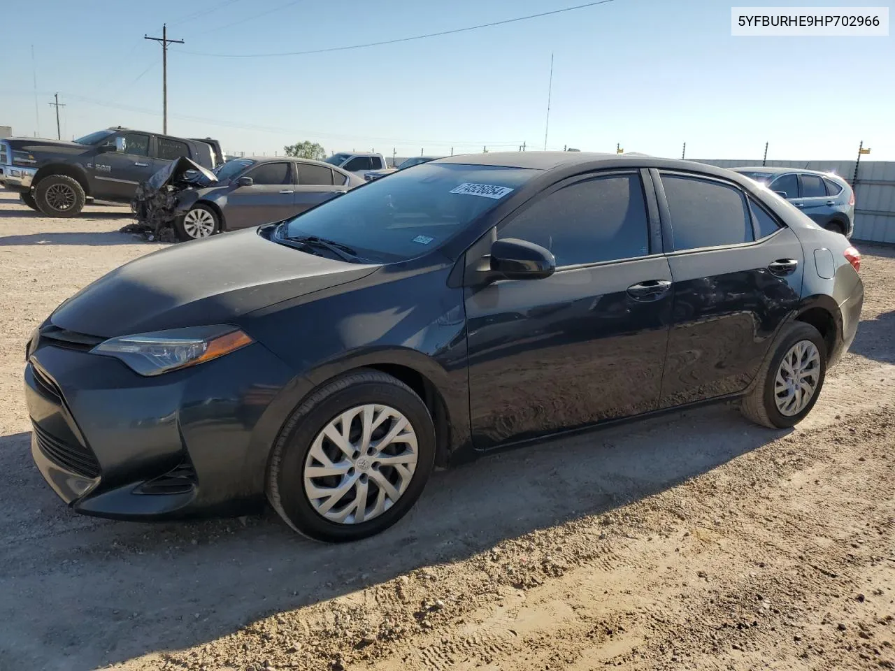 2017 Toyota Corolla L VIN: 5YFBURHE9HP702966 Lot: 74526054