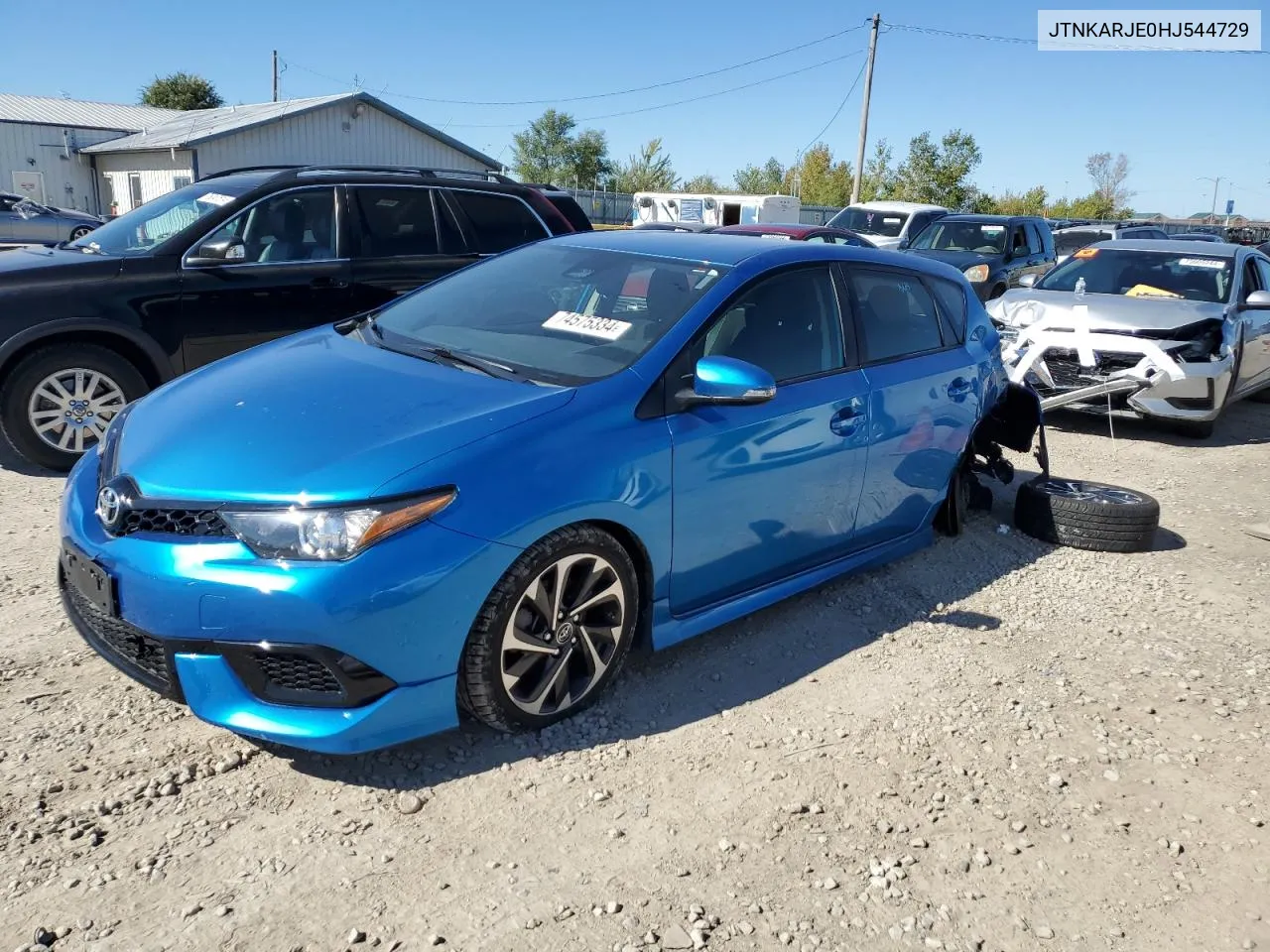 2017 Toyota Corolla Im VIN: JTNKARJE0HJ544729 Lot: 74575334