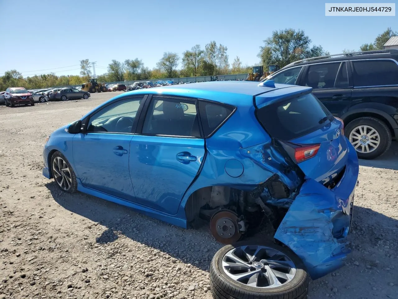 2017 Toyota Corolla Im VIN: JTNKARJE0HJ544729 Lot: 74575334