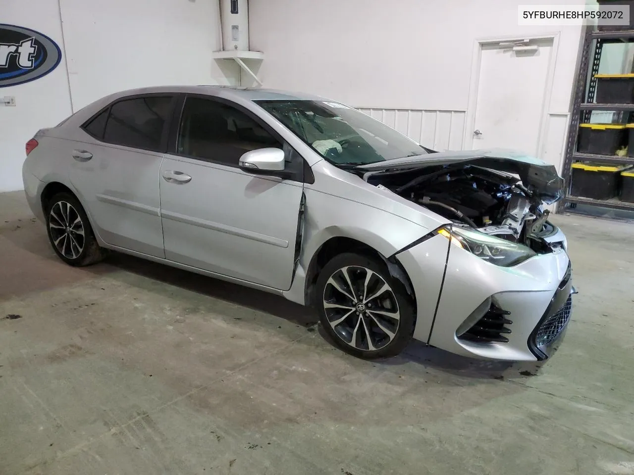 2017 Toyota Corolla L VIN: 5YFBURHE8HP592072 Lot: 74800864