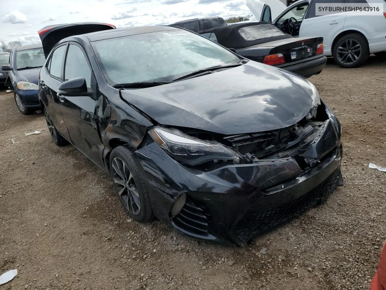 2017 Toyota Corolla L VIN: 5YFBURHE5HP643916 Lot: 75039014