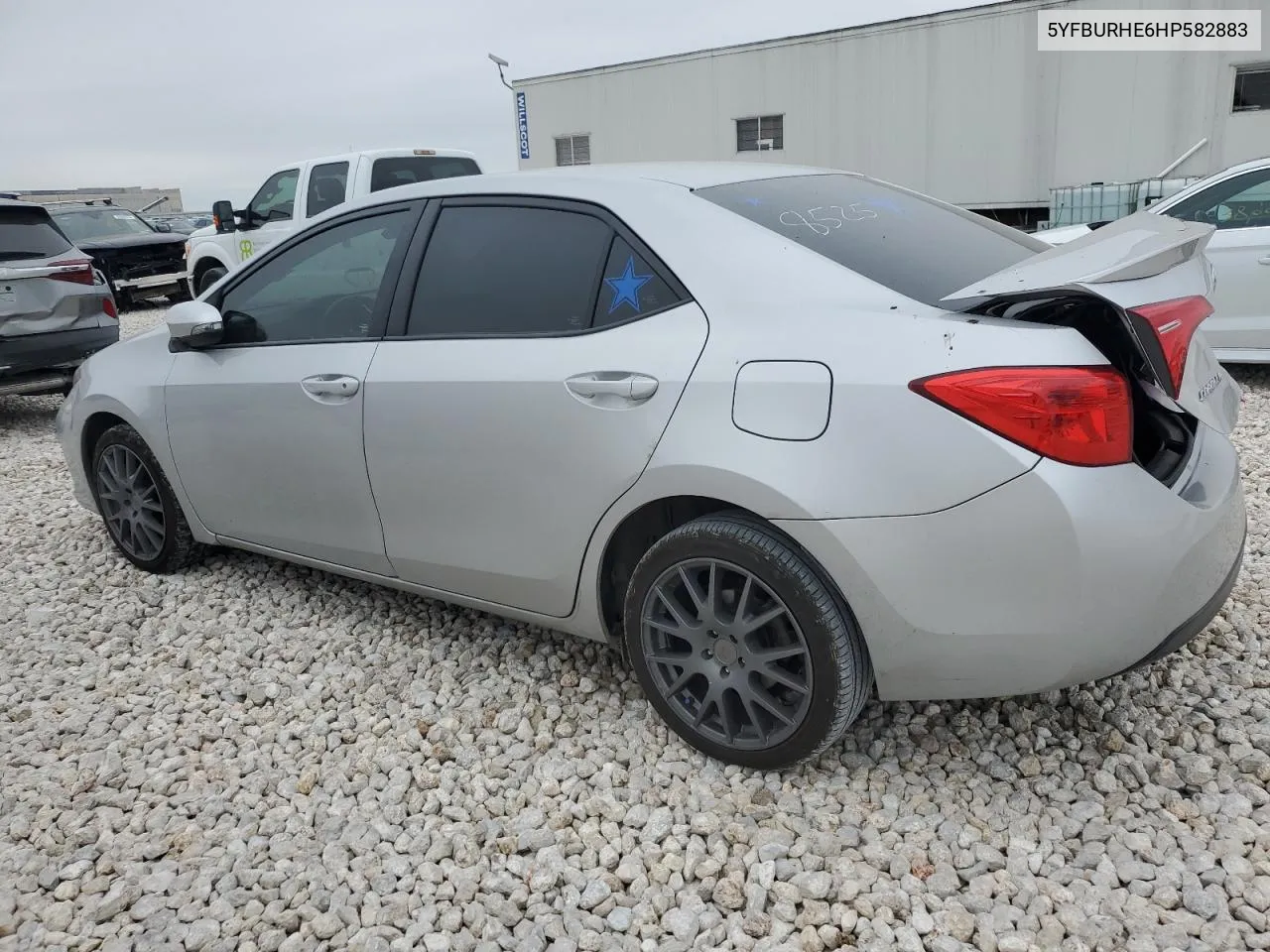 2017 Toyota Corolla L VIN: 5YFBURHE6HP582883 Lot: 75221724