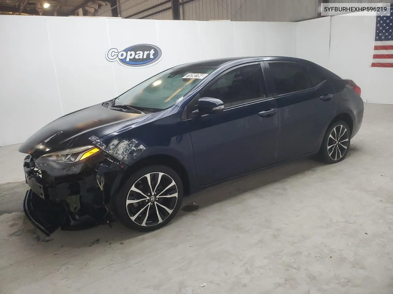 2017 Toyota Corolla L VIN: 5YFBURHEXHP596219 Lot: 75292764