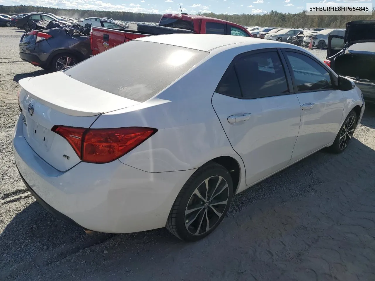 2017 Toyota Corolla L VIN: 5YFBURHE8HP654845 Lot: 75310004