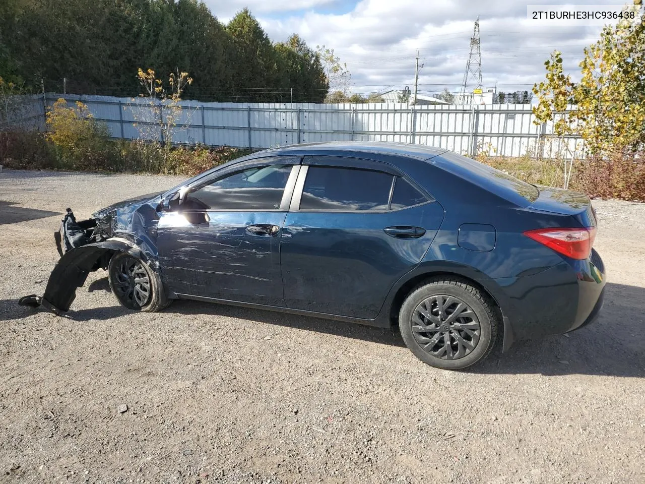 2017 Toyota Corolla L VIN: 2T1BURHE3HC936438 Lot: 75347164