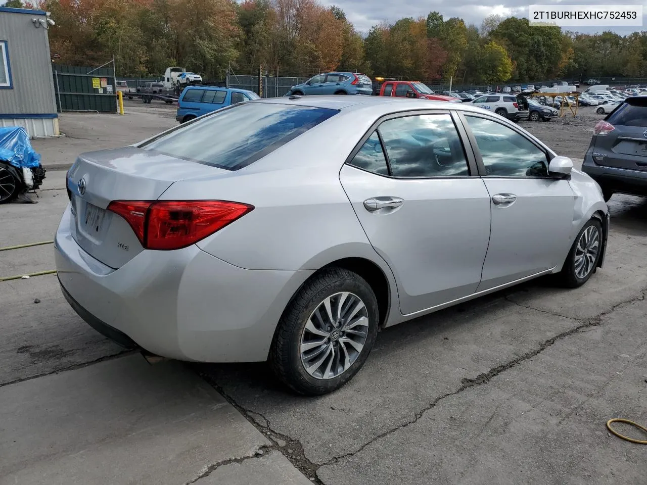 2017 Toyota Corolla L VIN: 2T1BURHEXHC752453 Lot: 75383284