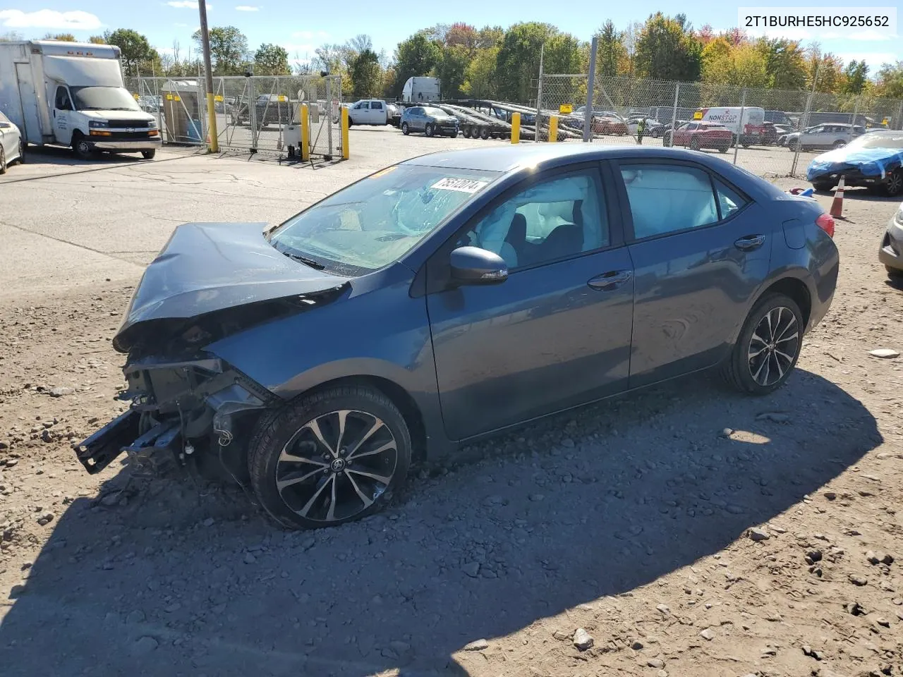 2017 Toyota Corolla L VIN: 2T1BURHE5HC925652 Lot: 75512074