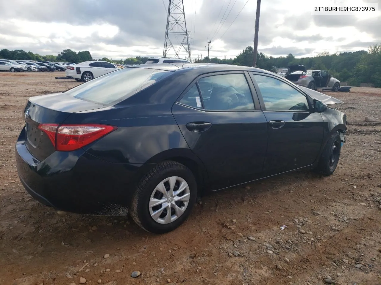 2017 Toyota Corolla L VIN: 2T1BURHE9HC873975 Lot: 75523234