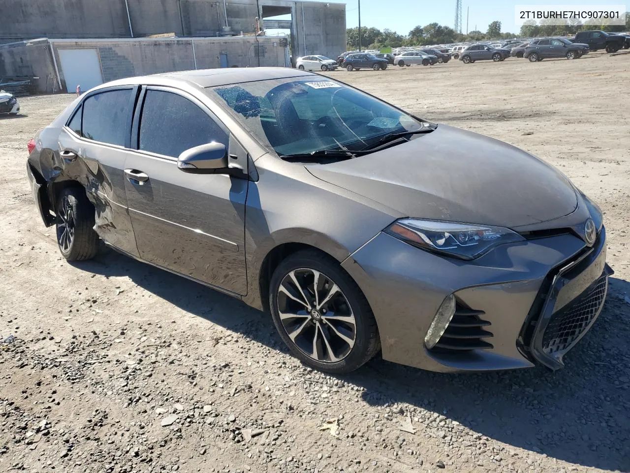 2017 Toyota Corolla L VIN: 2T1BURHE7HC907301 Lot: 75833284