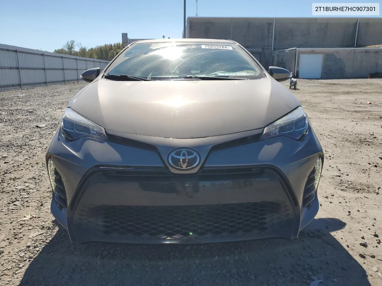 2017 Toyota Corolla L VIN: 2T1BURHE7HC907301 Lot: 75833284