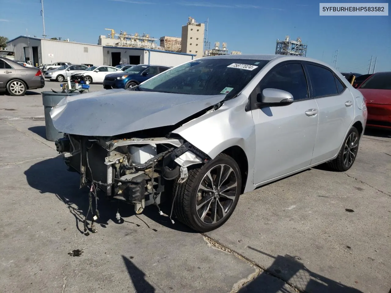 2017 Toyota Corolla L VIN: 5YFBURHE8HP583582 Lot: 75877024