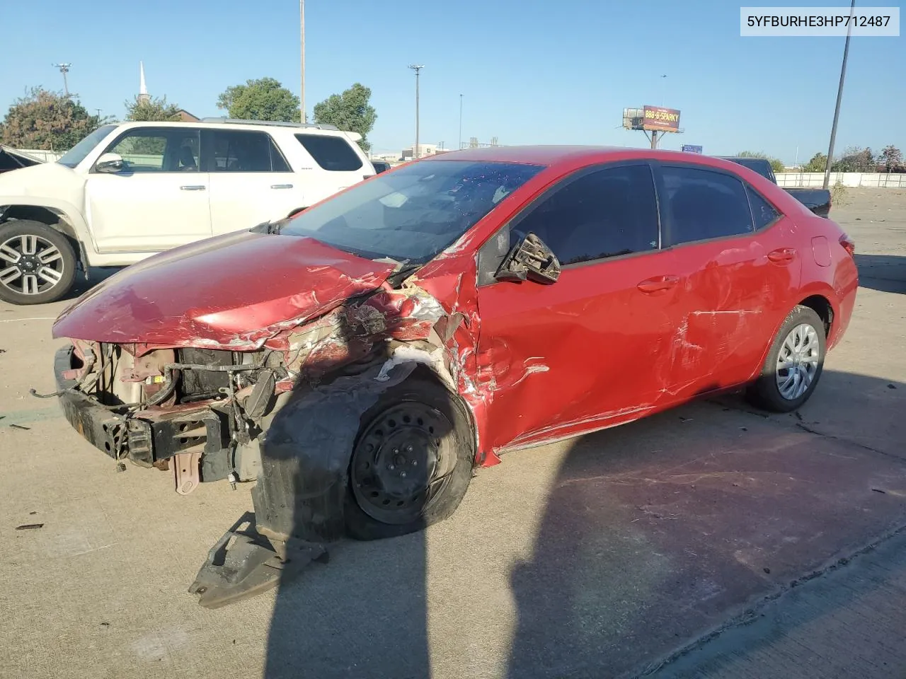 2017 Toyota Corolla L VIN: 5YFBURHE3HP712487 Lot: 75925704