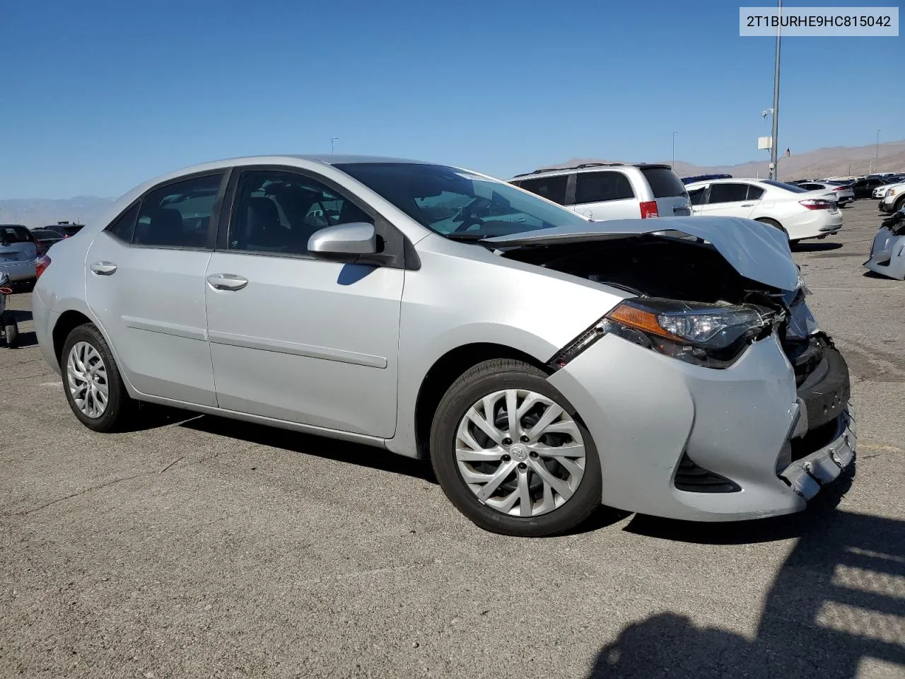 2017 Toyota Corolla L VIN: 2T1BURHE9HC815042 Lot: 75957744