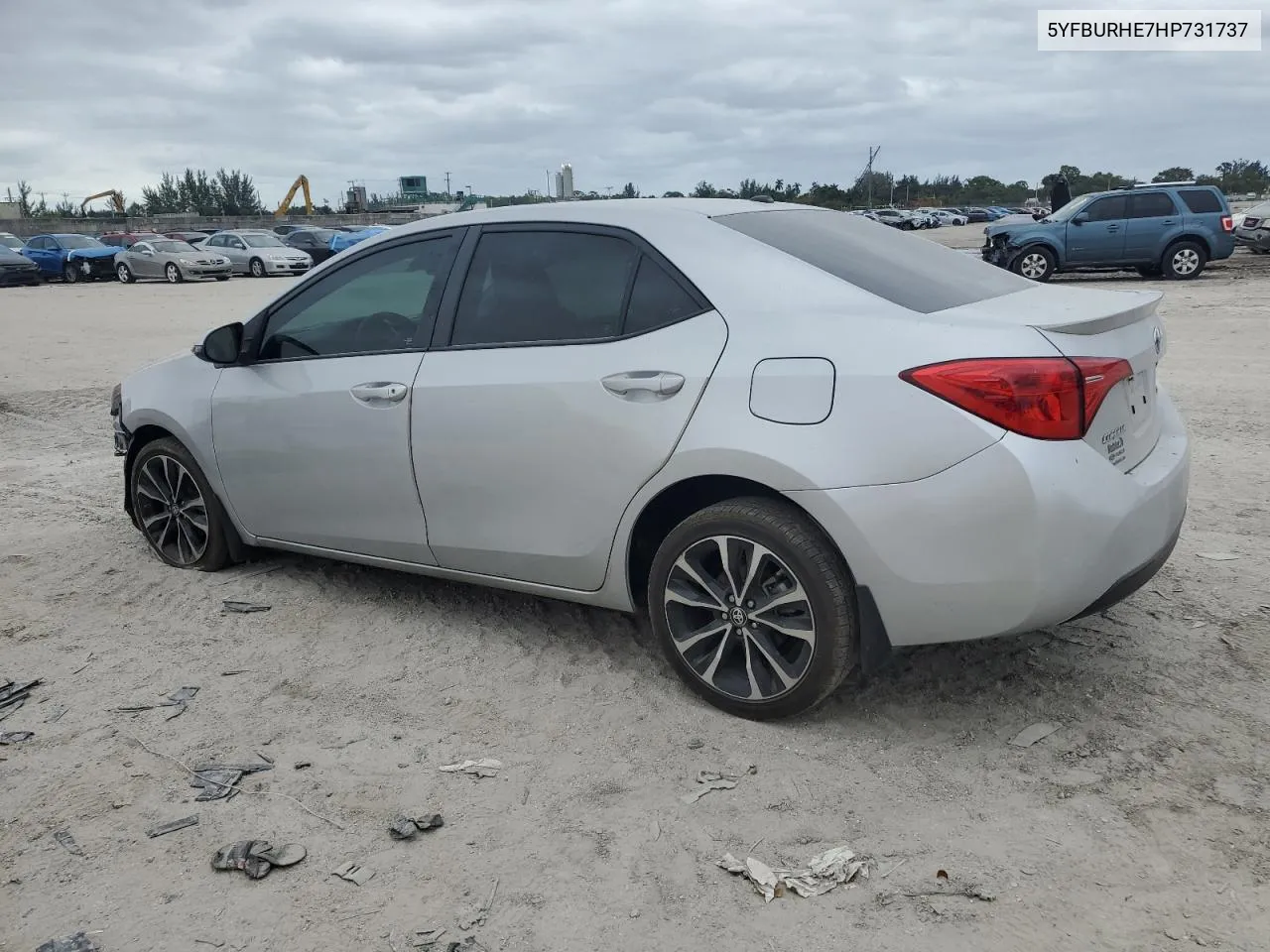 2017 Toyota Corolla L VIN: 5YFBURHE7HP731737 Lot: 76001194