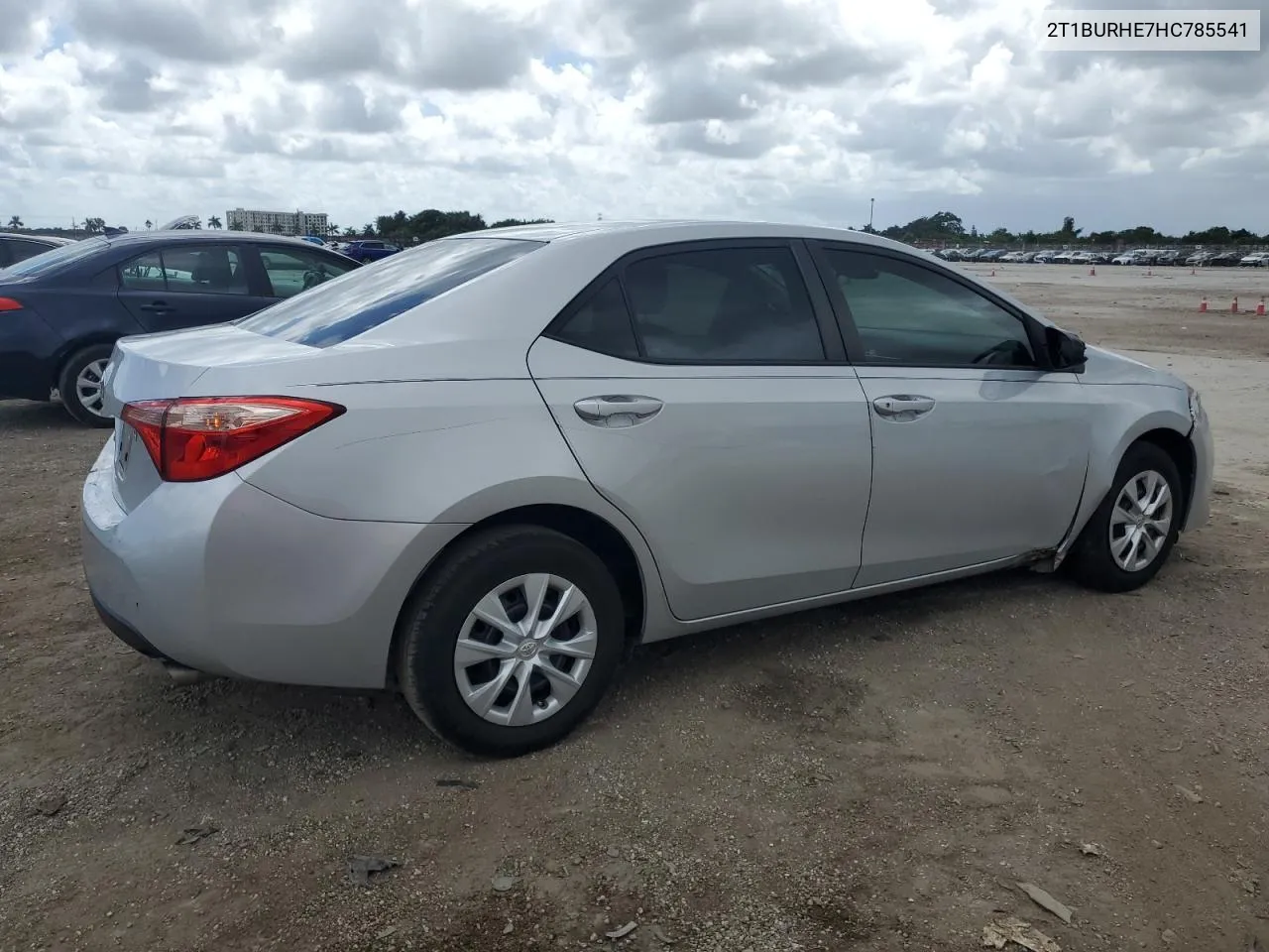 2017 Toyota Corolla L VIN: 2T1BURHE7HC785541 Lot: 76007754