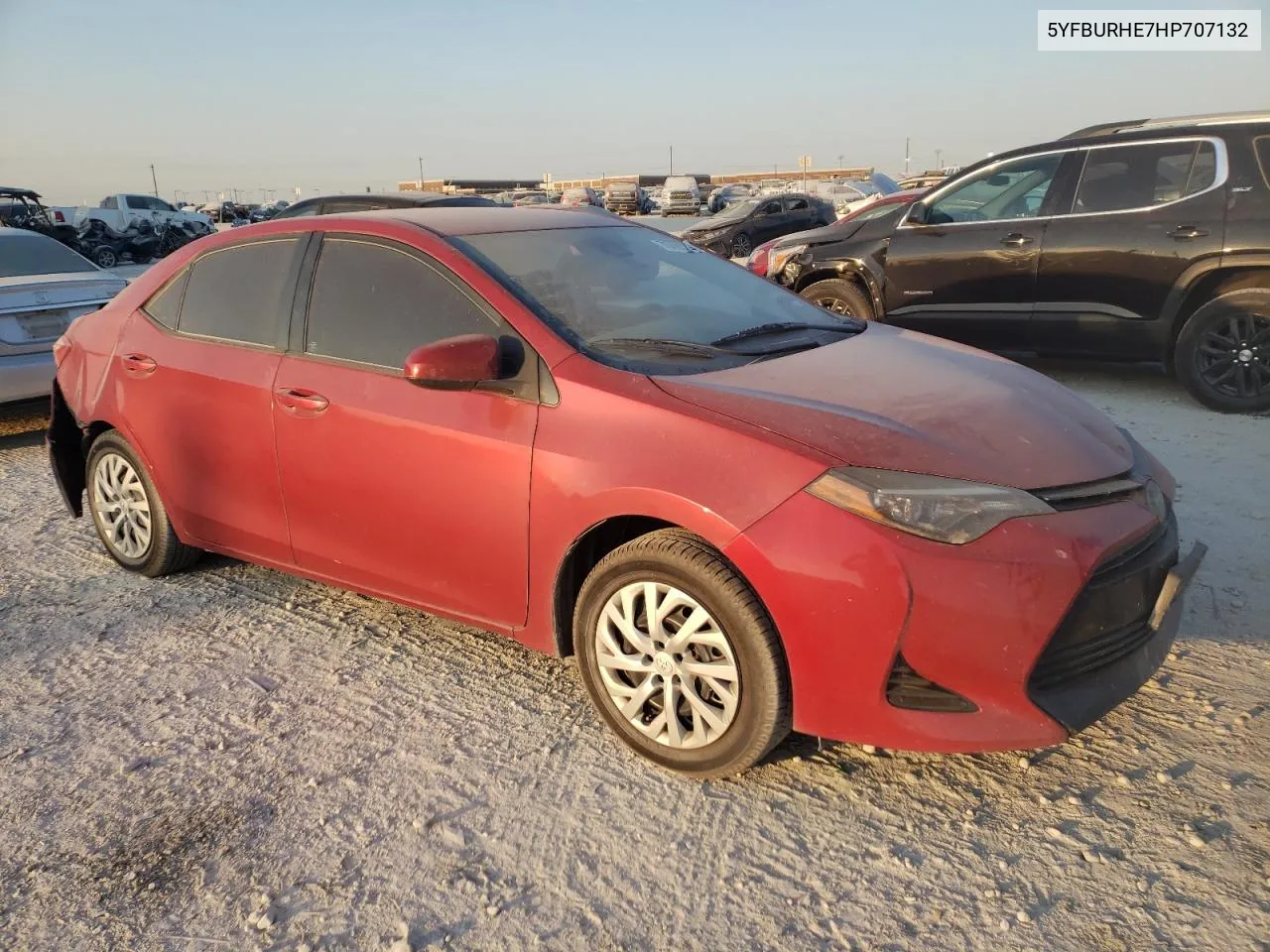 2017 Toyota Corolla L VIN: 5YFBURHE7HP707132 Lot: 76093974